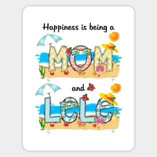 Happiness Is Being A Mom And Lele Summer Beach Happy Mother's Magnet